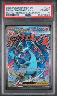 PSA 10 Mega Charizard X ex, Mega Evolution Black Star Promos, in a PSA slab