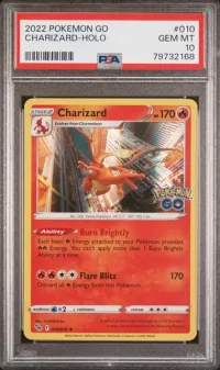 PSA 10 Charizard, Pokémon GO, in a PSA slab