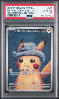 PSA 10 Pikachu with Grey Felt Hat, SV Black Star Promo, in a PSA slab