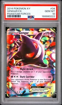 PSA 10 Gengar-EX, Phantom Forces, in a PSA slab