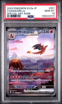 PSA 10 Charizard ex, Pokémon Card 151 (Japanese), in a PSA slab