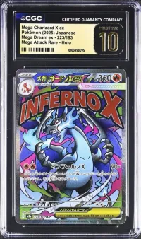 CGC 10 Mega Charizard X ex, MEGA Dream ex (Japanese), in a CGC slab