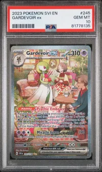 PSA 10 Gardevoir ex, Scarlet & Violet, in a PSA slab