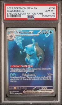 PSA 10 Blastoise ex, 151, in a PSA slab