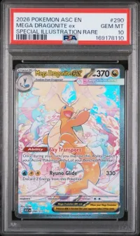 PSA 10 Mega Dragonite ex, Ascended Heroes, in a PSA slab