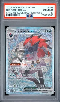 PSA 10 N's Zoroark ex, Ascended Heroes, in a PSA slab