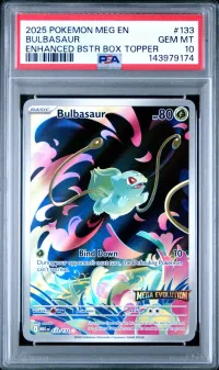 PSA 10 Bulbasaur, Mega Evolution, in a PSA slab