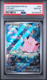 PSA 10 Clefairy, Perfect Order, in a PSA slab