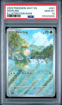 PSA 10 Deerling, White Flare, in a PSA slab
